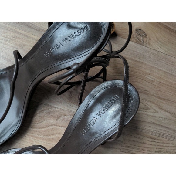 Bottega Veneta Stretch Barely There Sandal Strappy Heels Womens EU 39 - Picture 12 of 14